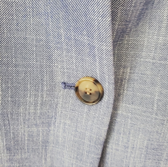 Ann Taylor Cutaway Blazer in Cross Weave Blue Size 4 NWT - Picture 9 of 15